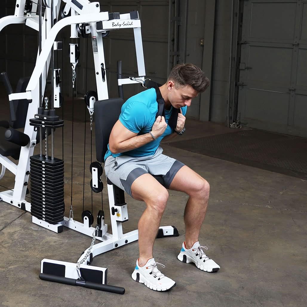 Multi-Station Home Gym Machine with 210lbs Weight Stack H619
