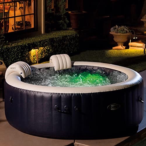 6-Person Bubble Massage Spa Set with Cover, Headrests, and LED Light U47792