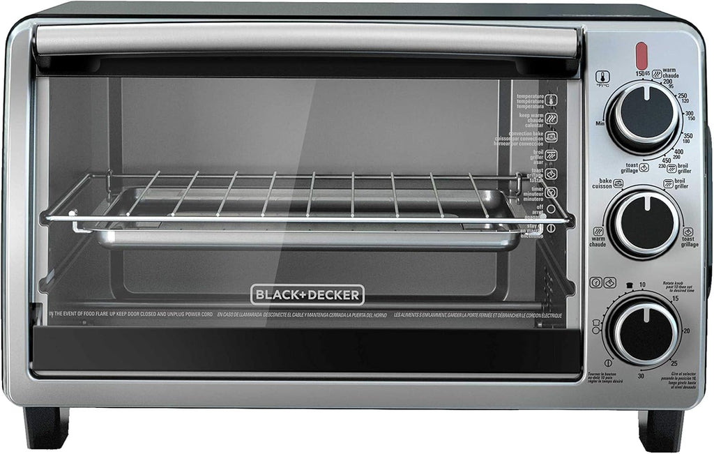 6-Slice Convection Oven, Black/Silver H227954
