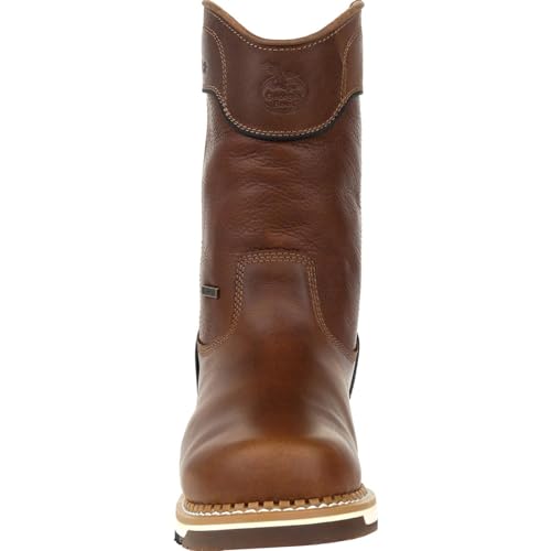 Men's Brown Waterproof Pull-on Industrial Boot B956774
