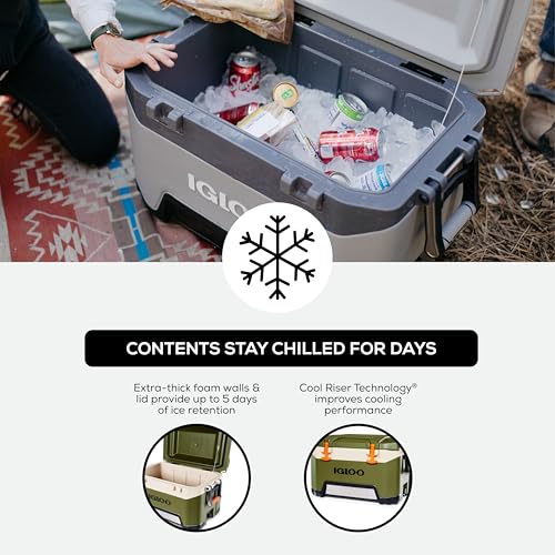 52 Quart Cooler with Cool Riser Technology C898