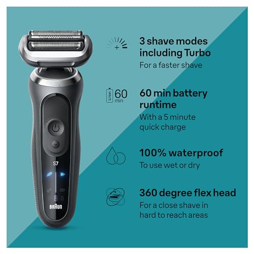 Electric Razor for Men, Waterproof Foil Shaver with Beard Trimmer Z8937