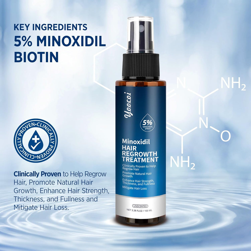 Hair Growth Serum with 5% Minoxidil for Thinning Hair, 100ml W43959