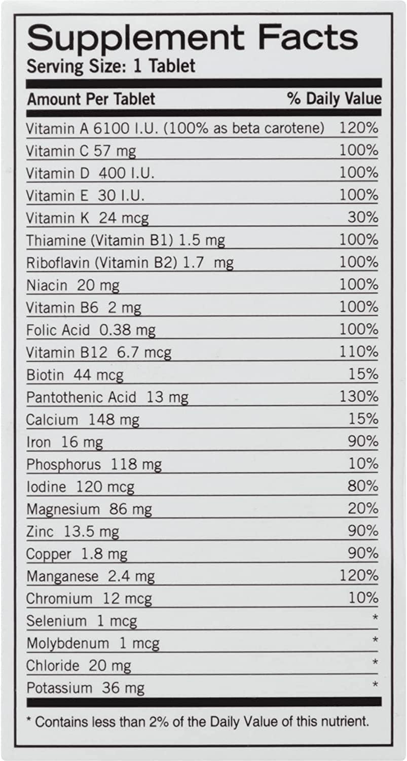 Complete Multivitamin Tablets 400 Count S2869