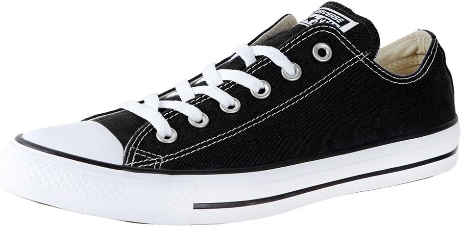 Converse Chuck Taylor All Star Low Top, Black/White, 12 Women/10 Men