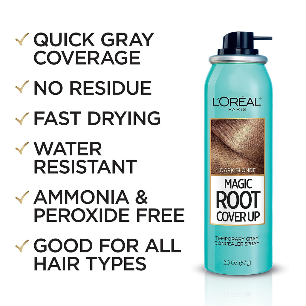 Root Cover Up Gray Concealer Spray Light Brown and Dark Blonde 2 oz. T742