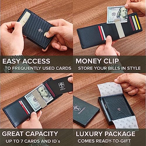 Slim RFID Blocking Money Clip Wallet for Men E1480
