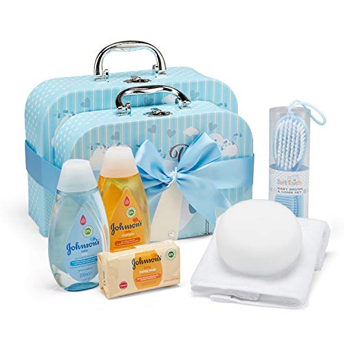 Newborn Baby Boy Gift Set - 12 Piece Essentials in Blue M6955