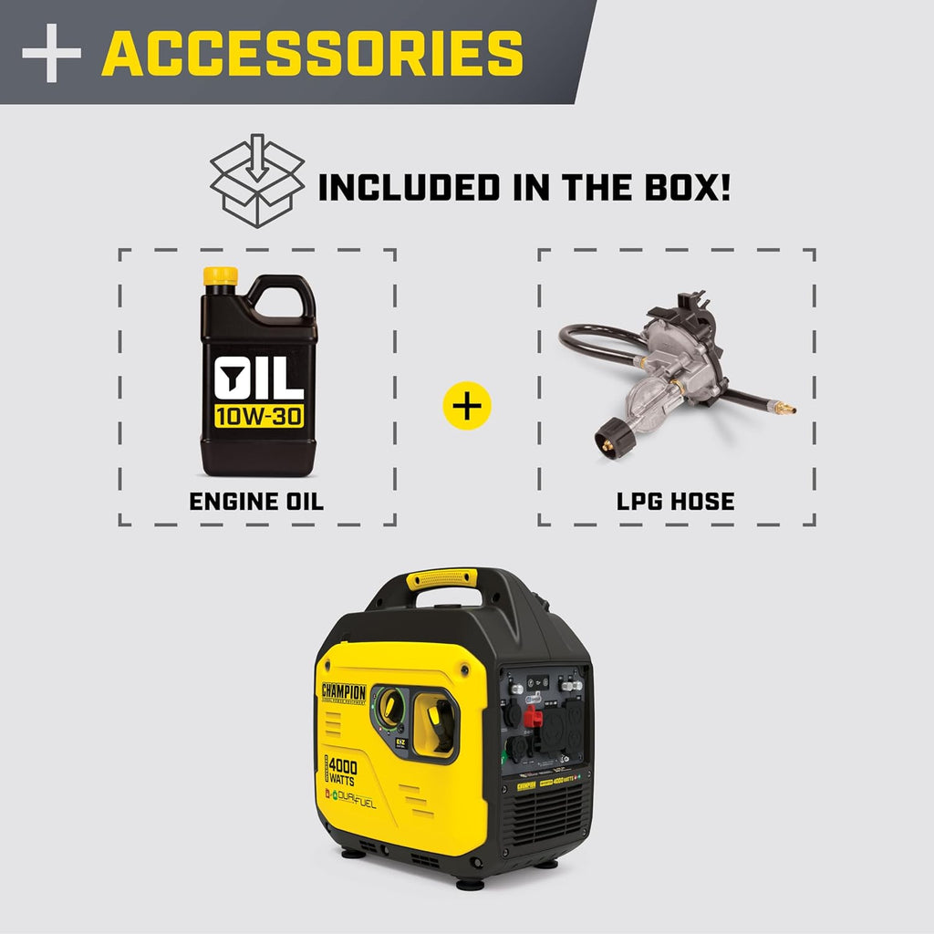4000-Watt Dual Fuel RV Ready Portable Inverter Generator N171166