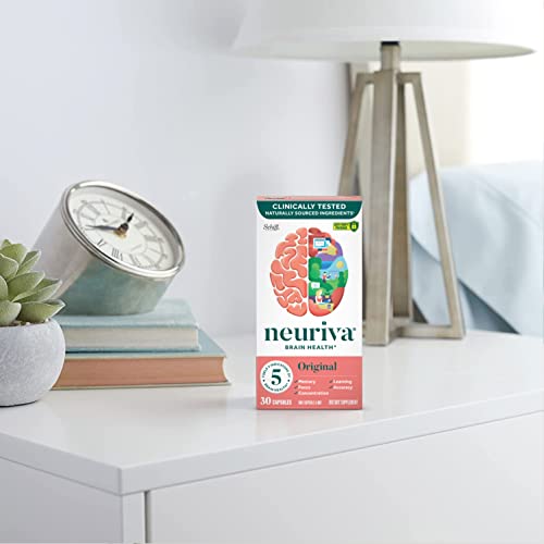 Brain Supplement for Memory, Focus and Concentration, Caffeine Free, 30ct Capsules H86972