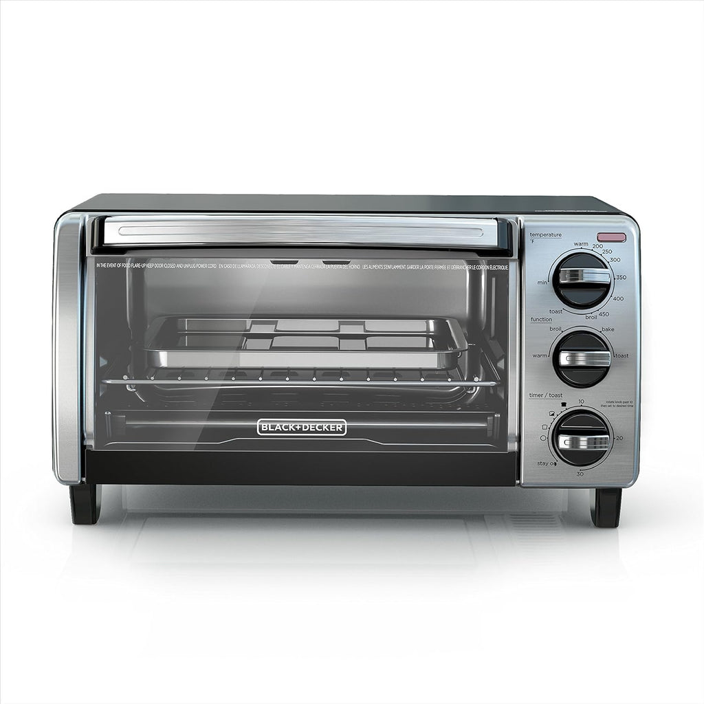 4-Slice Toaster Oven with Natural Convection, Stainless Steel S193