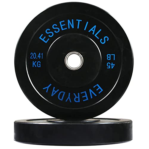 Black Olympic Bumper Plate Weight Plate with Steel Hub F12005