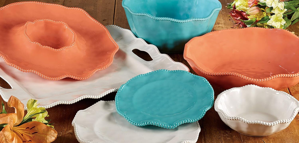 Teal Melamine 7.5" All Purpose Bowls, Set of 4 I272749