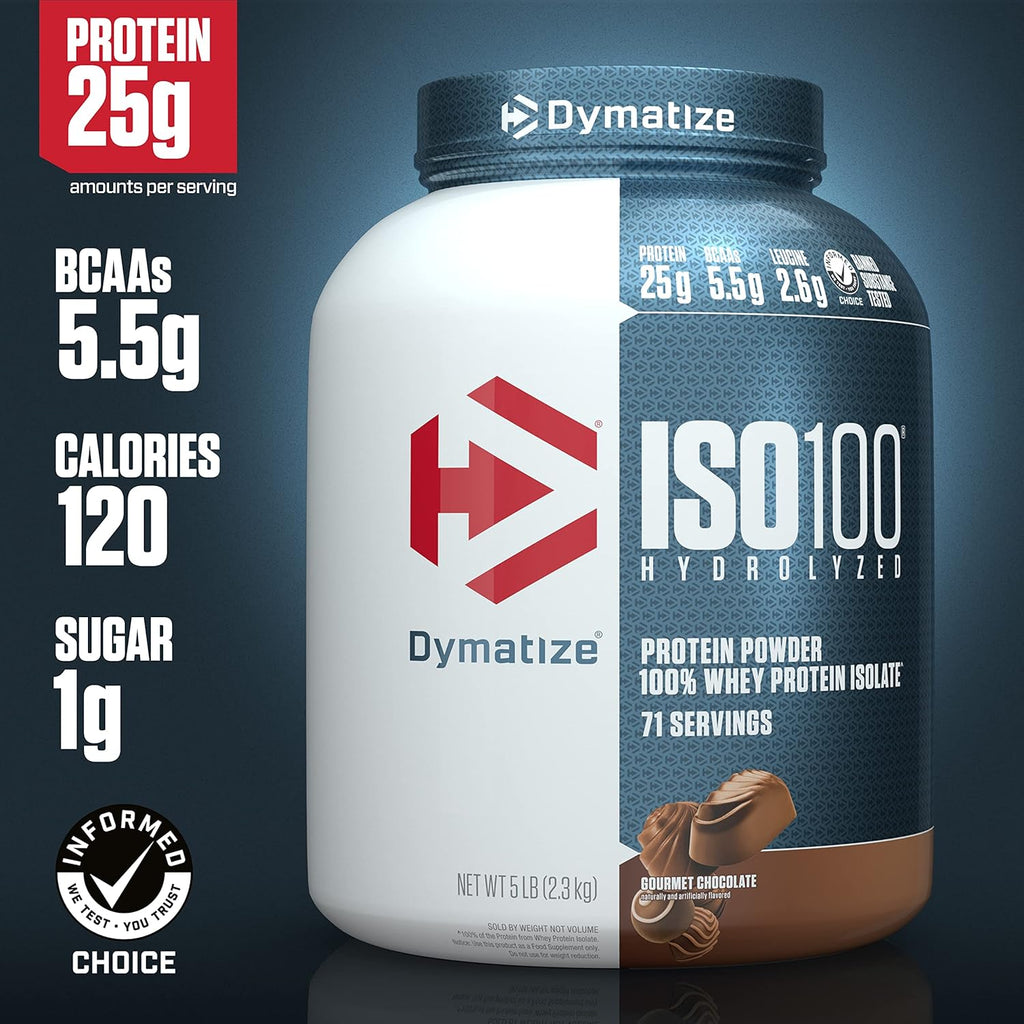 Hydrolyzed Whey Protein Powder, Gourmet Chocolate, 5 Pound B5929