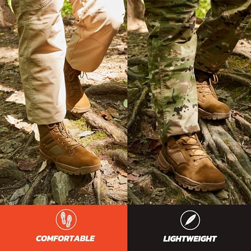 Tactical Work Boots for Hiking Motorcycling and Combat Outdoors B91384