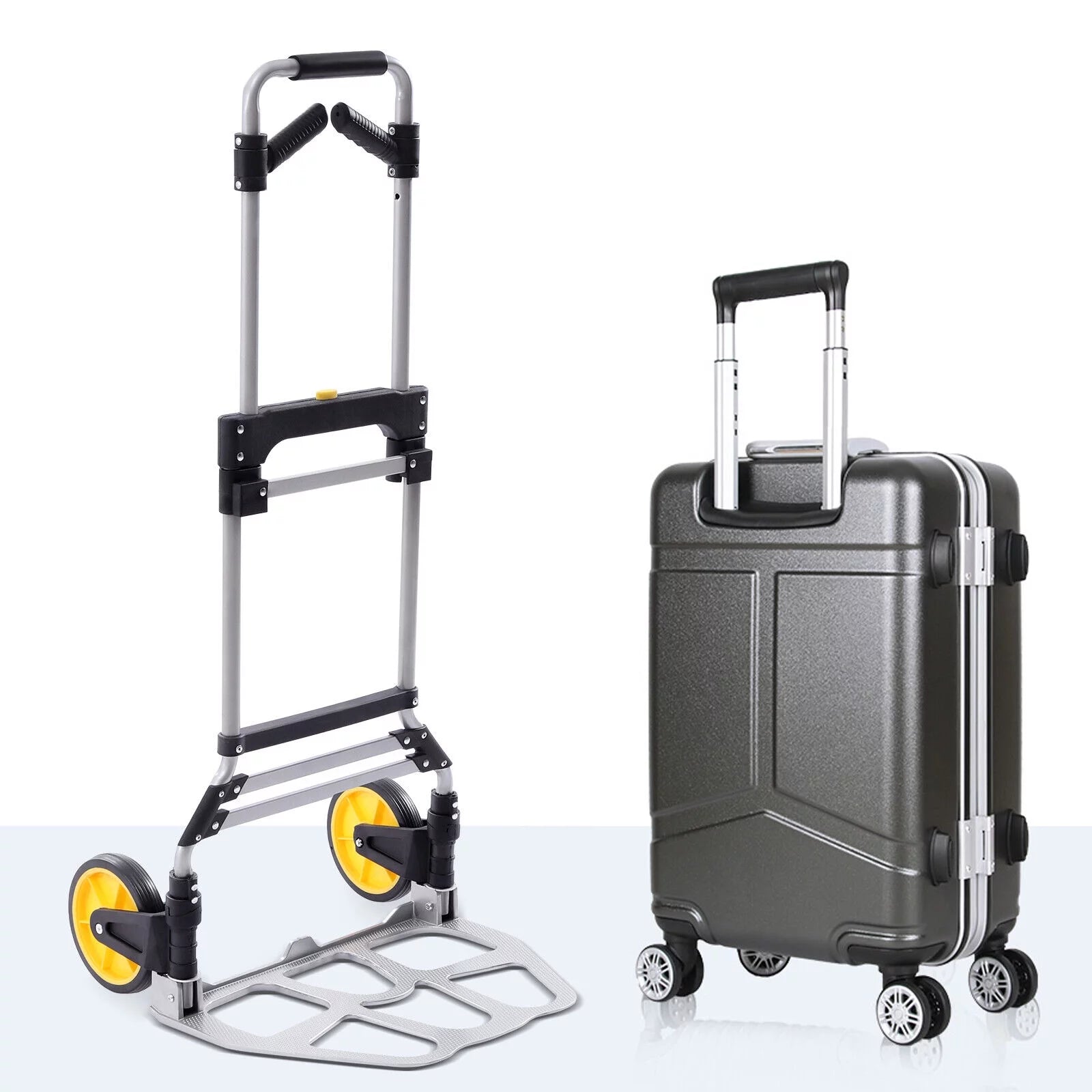 Portable Trolley Platform Cart Heavy-Duty Folding Hand Truck 120kg W48555