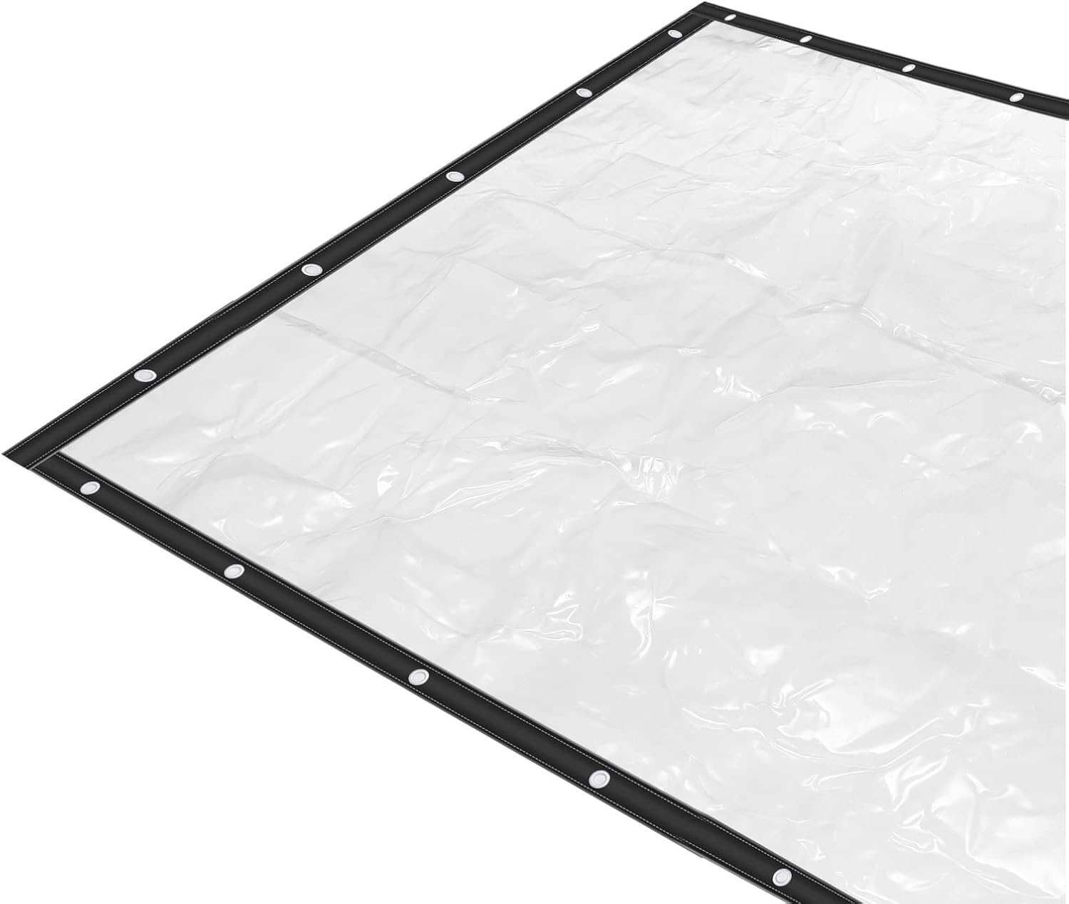 8×20FT Clear PVC Tarp Curtain Waterproof Patio Enclosure J408