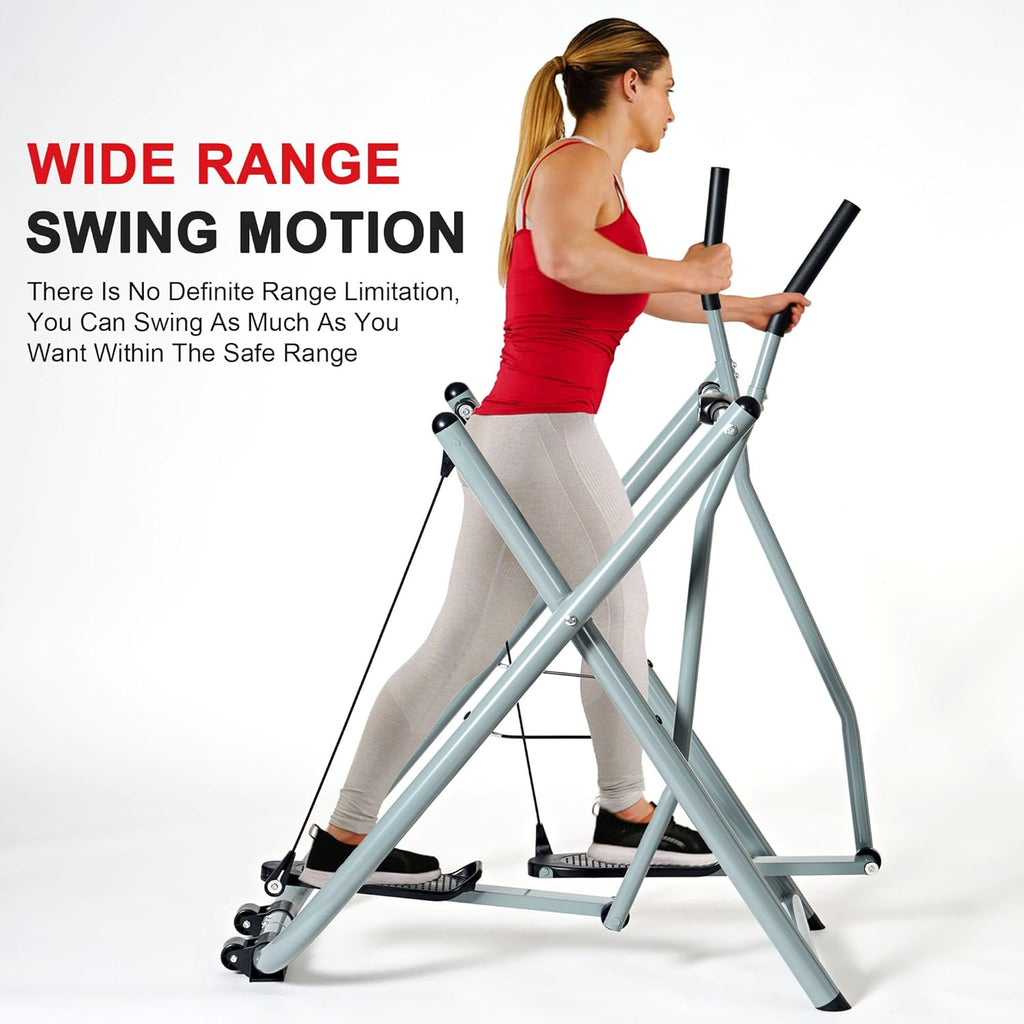 Air Walk Trainer Elliptical Machine Glider with Monitor for Home Gym, Up to 330LBS Z6366