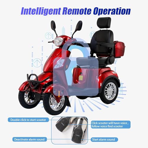 Heavy Duty All Terrain Mobility Scooter for Seniors, 500lbs Capacity, 40 Mile Range G73926