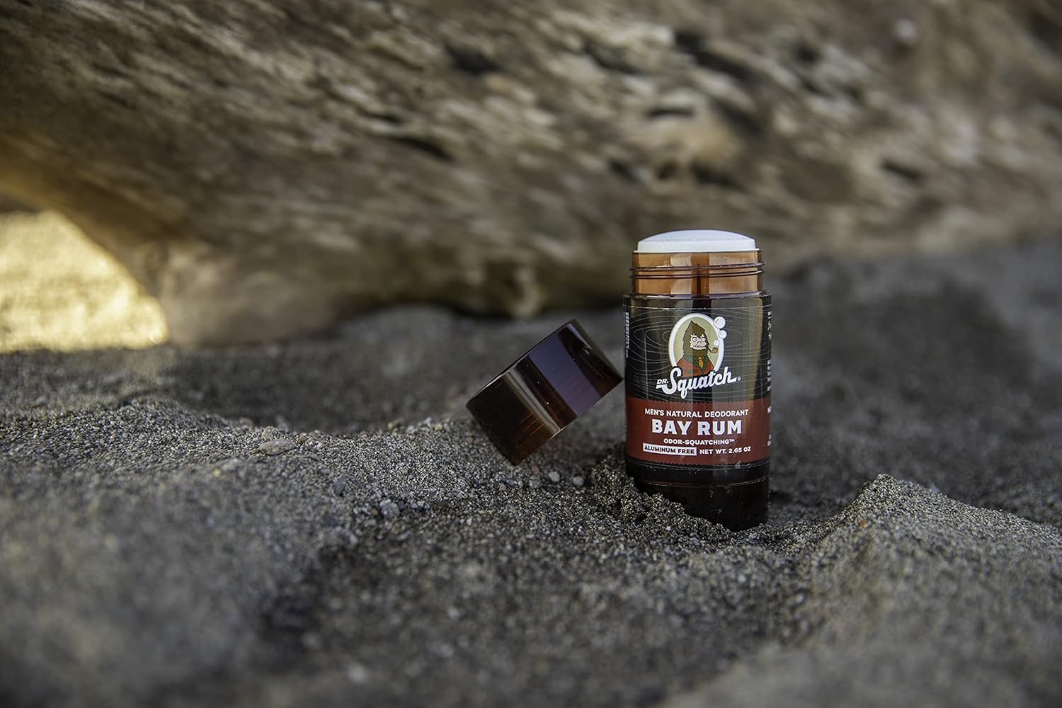 Natural Deodorant for Men, Aluminum Free, Bay Rum 2.65 oz A24377