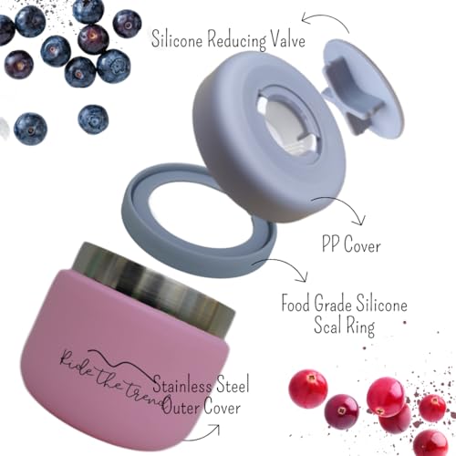 Stainless Steel Vacuum Insulated Food Jar, Leak-Proof Soup Thermos for Kids and Adults H58736