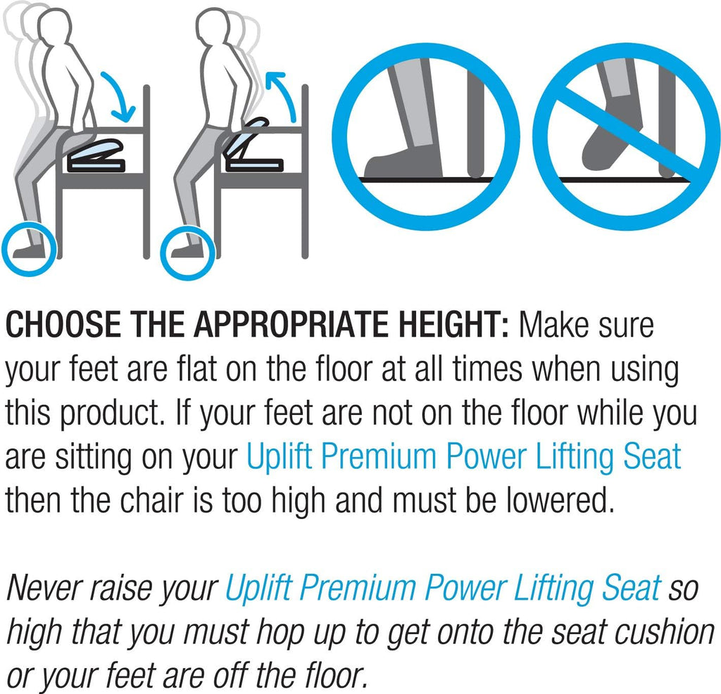 Portable Electric Lifting Seat, Supports Up to 300 Pounds, Navy Blue G805407
