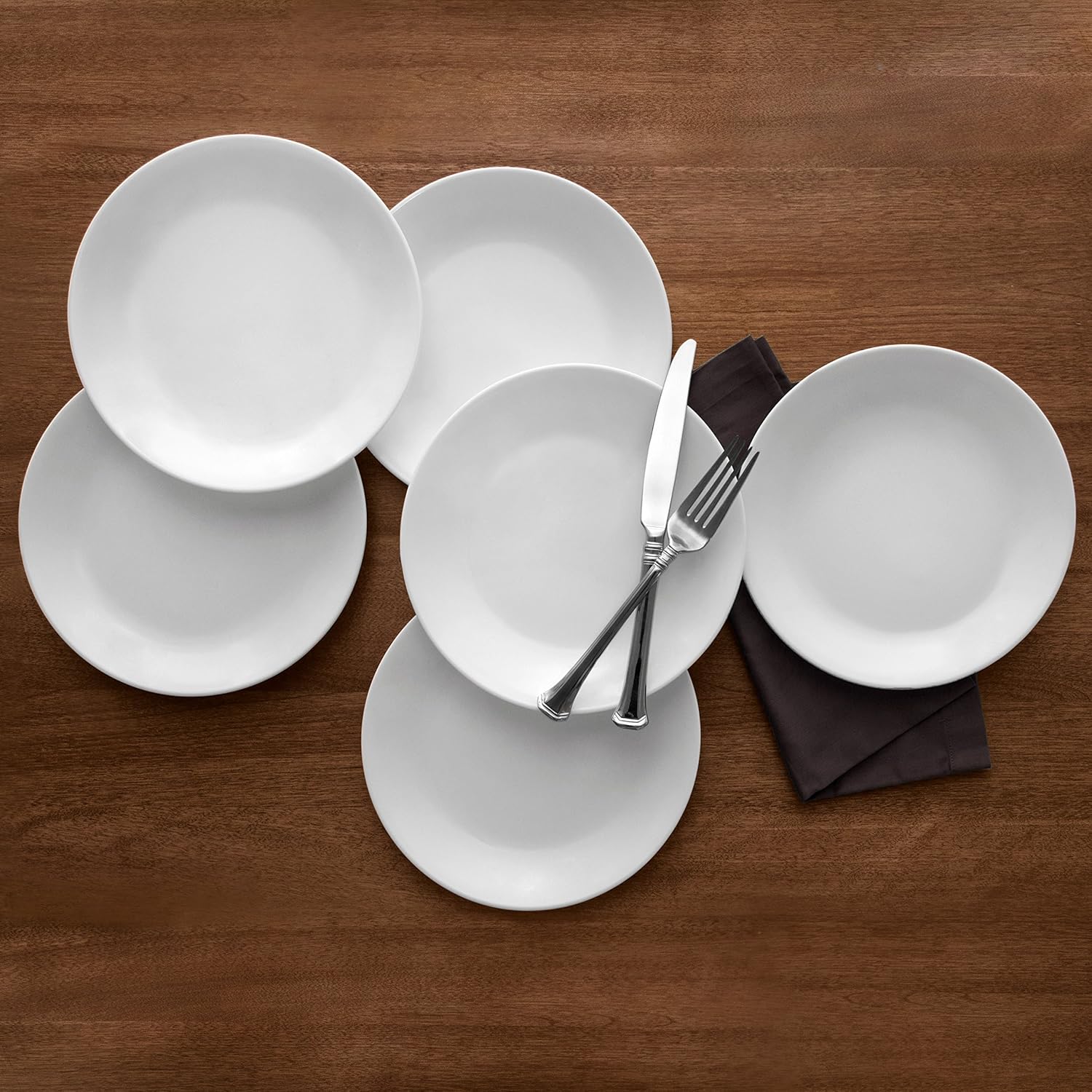 18 Piece Glass Dinnerware Set, Service for 6 with Salad Plates L993