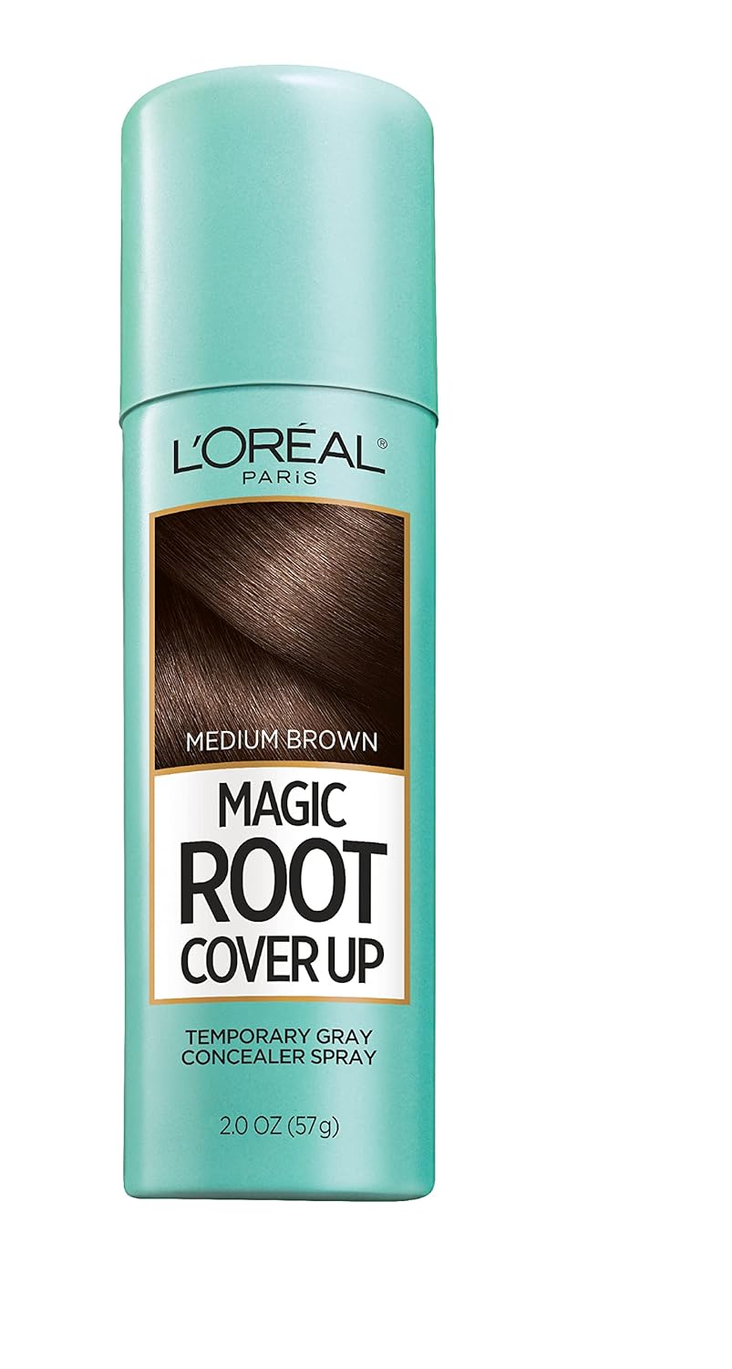 Root Cover Up Gray Concealer Spray, Medium Brown and Dark Brown D188