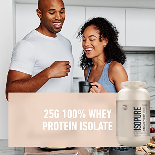 Whey Isolate Protein, Unflavored, 25g per Serving, Zero Carb, 16 Servings Z416203