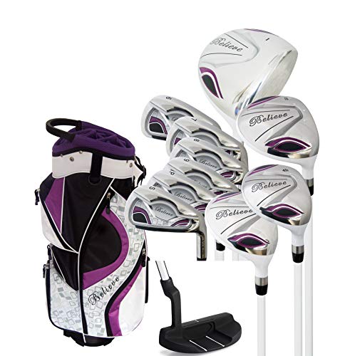 Believe Ladies Complete Golf Set - Purple - Right-Handed