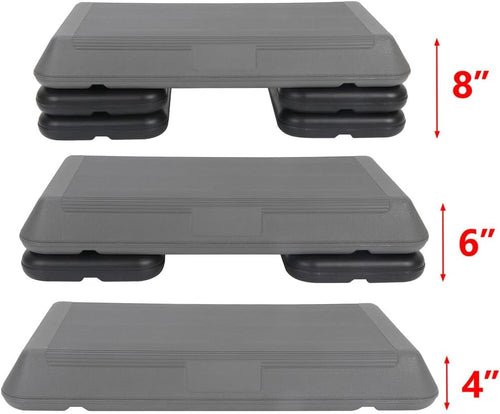 Adjustable Aerobic Step Trainer with Non-Slip Surface H614956