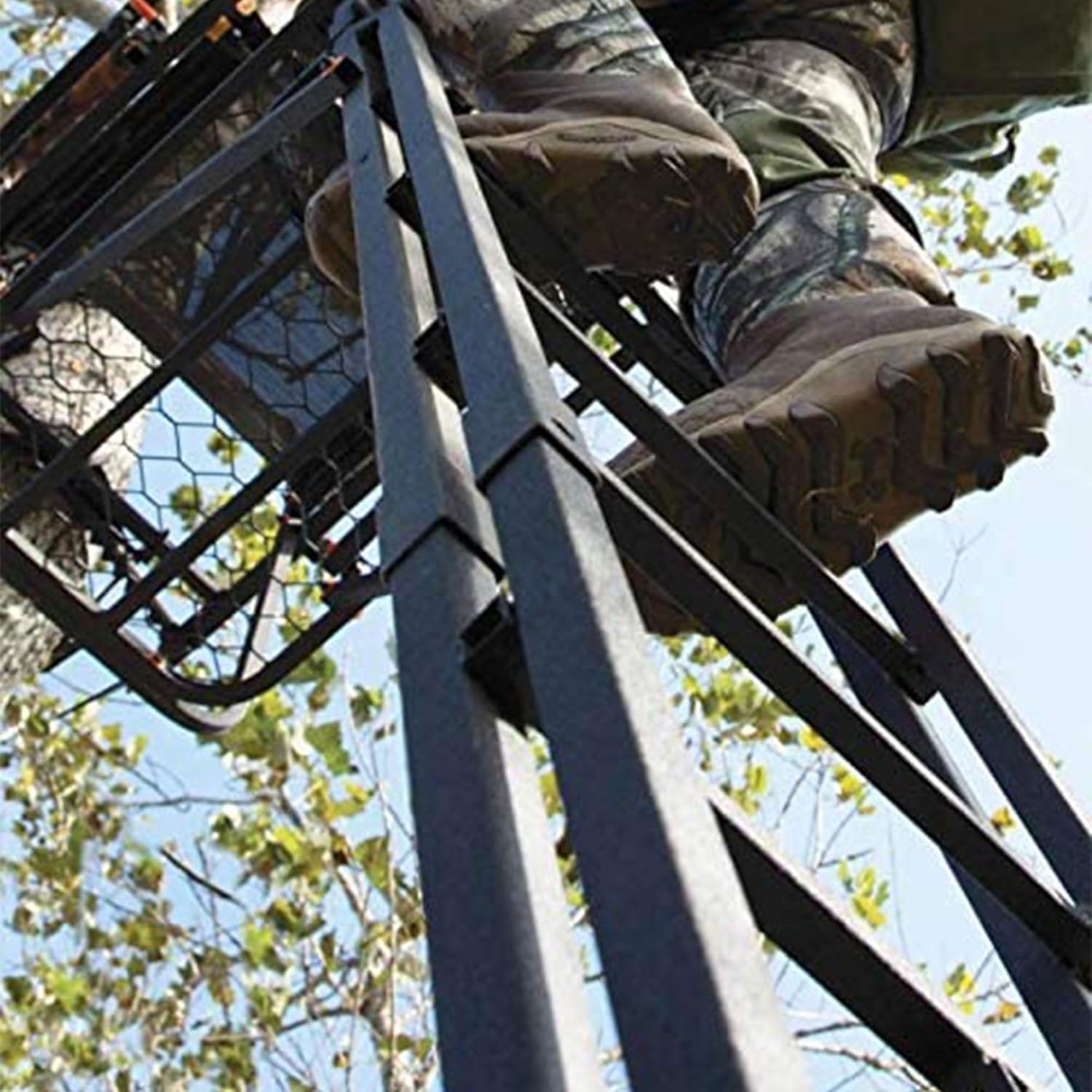 Deer Hunting Ladder Tree Stand with Adjustable Shooting Rail, 2 Pack O271