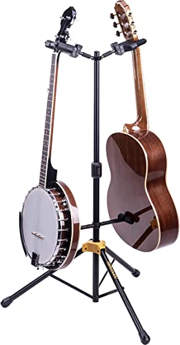 Dual Guitar Stand with Auto Grip System, Black B74857