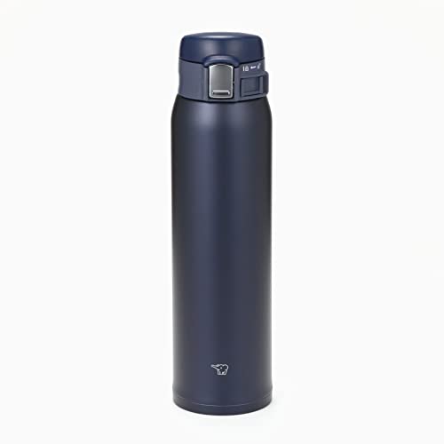 Stainless steel water bottle 600ml one-touch open navy J6980