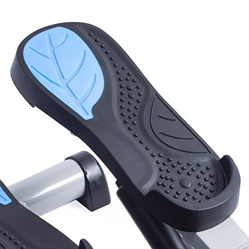 Mini Stepper for Home Cardio Workout with Resistance Bands and LCD Monitor Z364327