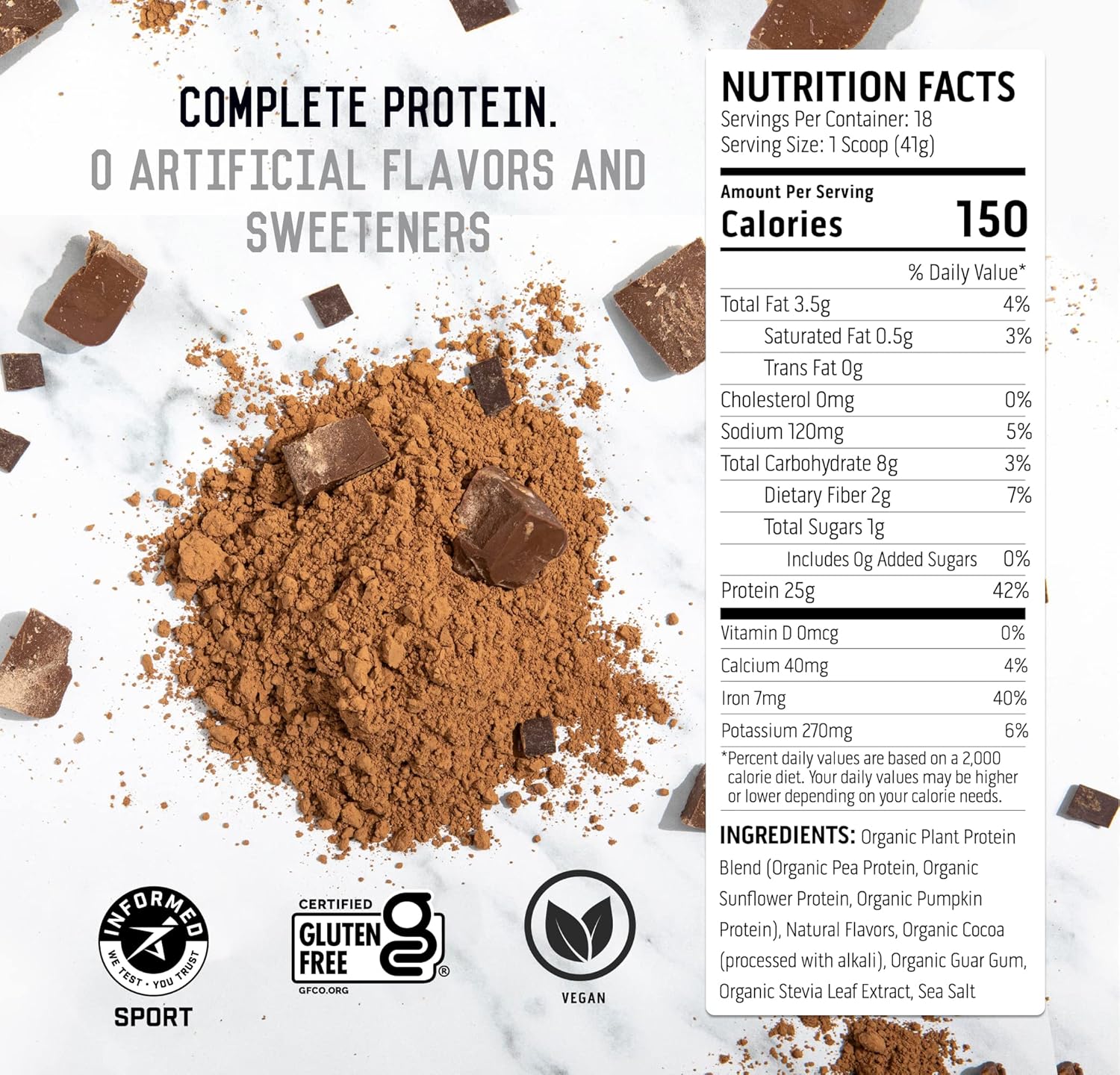 Chocolate Whey & Plant Protein Powder Blend L901795