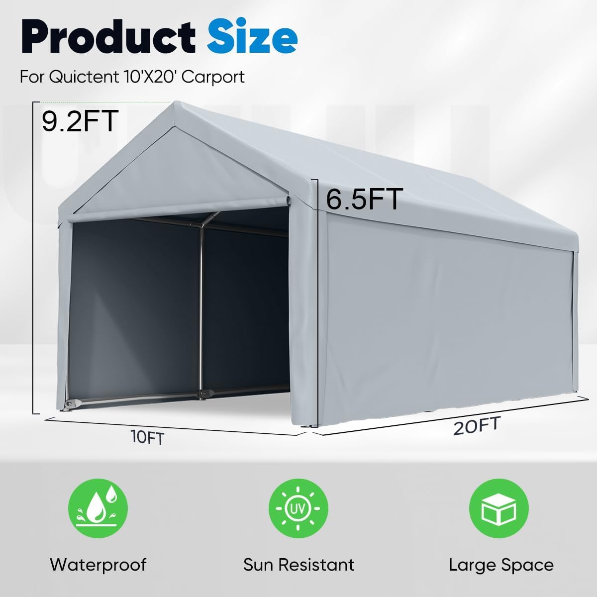 Heavy Duty Carport Car Canopy Galvanized Car Shelter Boat Shelter G134