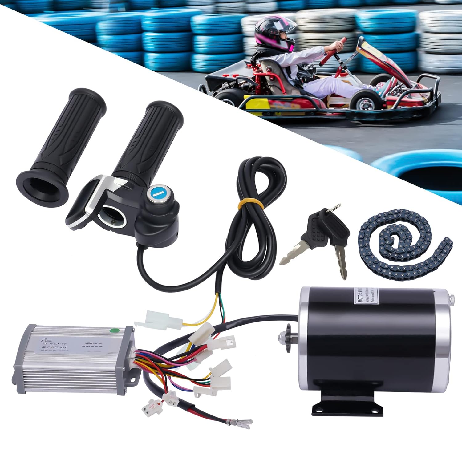 48V 1000W Brush Electric Bicycle Motor Controller Kit L862873
