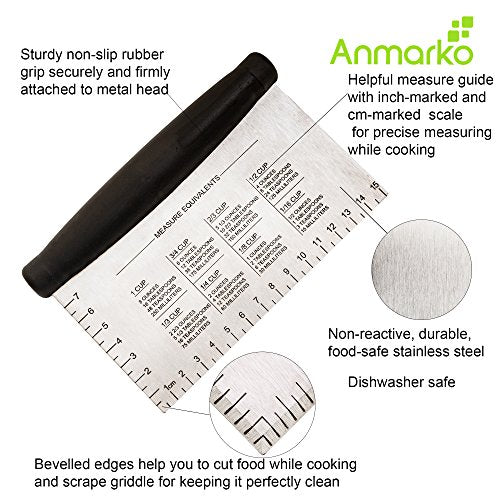 Stainless Steel Griddle Scraper Dough Cutter O8242