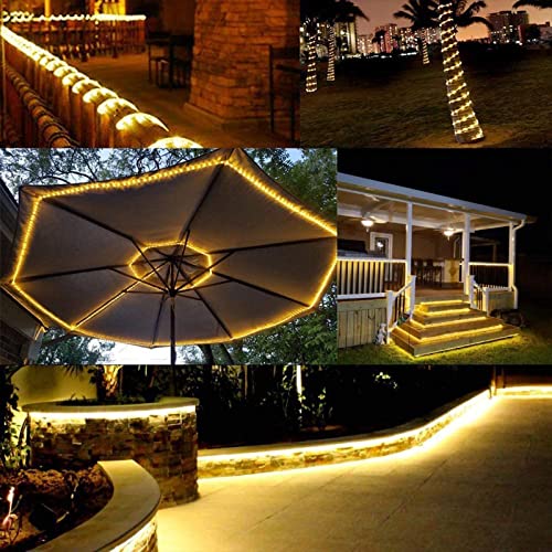 LED Rope Lights Outdoor 100ft, 720 LED Connectable Flexible Tube, 8 Modes, Waterproof for Garden Patio Party Decoration H83567