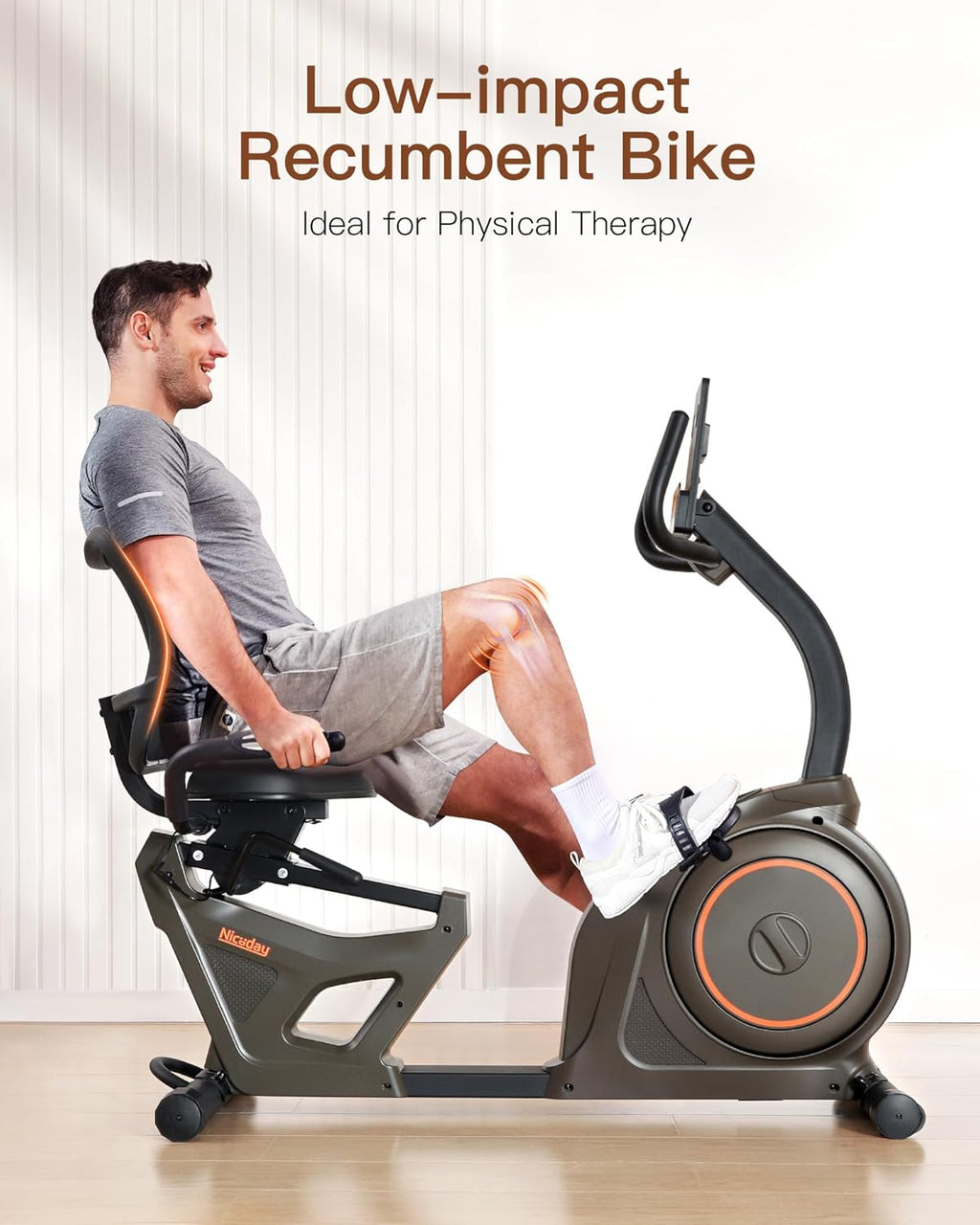 Elliptical Machine & Recumbent Exercise Bike, 16 Resistance Levels V258610