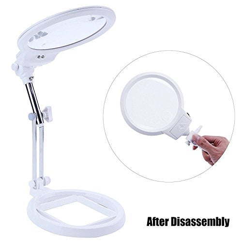 Floor Magnifying Lamp with Light and Stand, 36 LED Dimmable T325