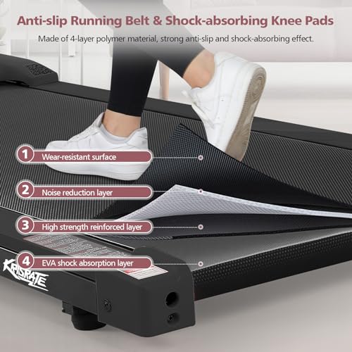 Under Desk Treadmill for Home with Remote Control and LED Display J996