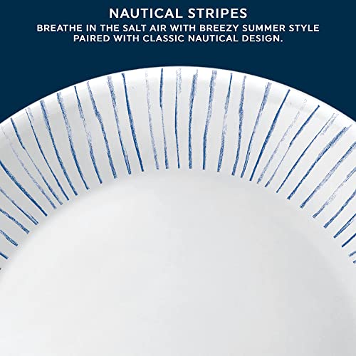 18-Piece Dinnerware Set for 6, Triple Layer Glass, Chip Resistant, Lightweight Z5577