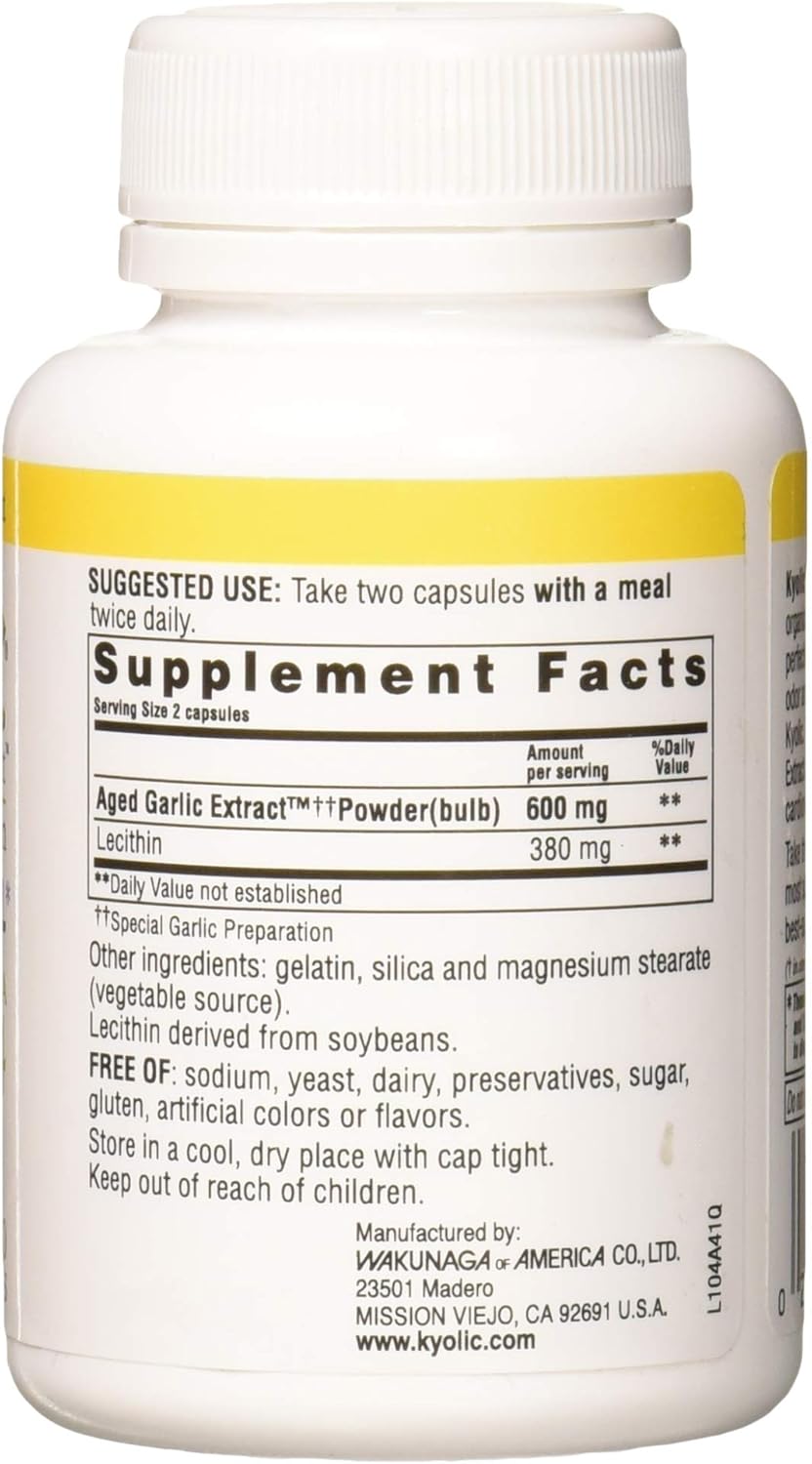 Aged Garlic Extract Cholesterol Formula 100 Capsules R98541