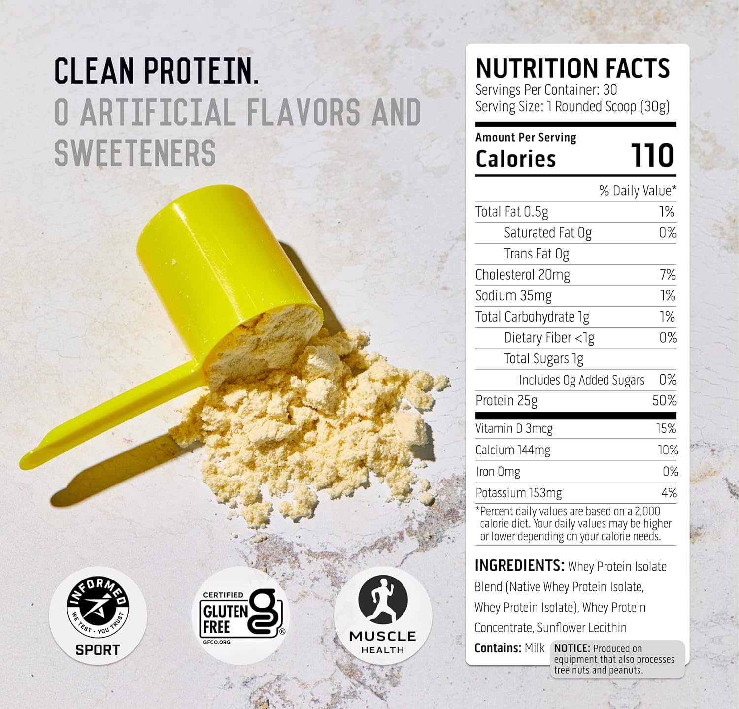 Whey + Plant Protein Powder, Unflavored & Chocolate W559