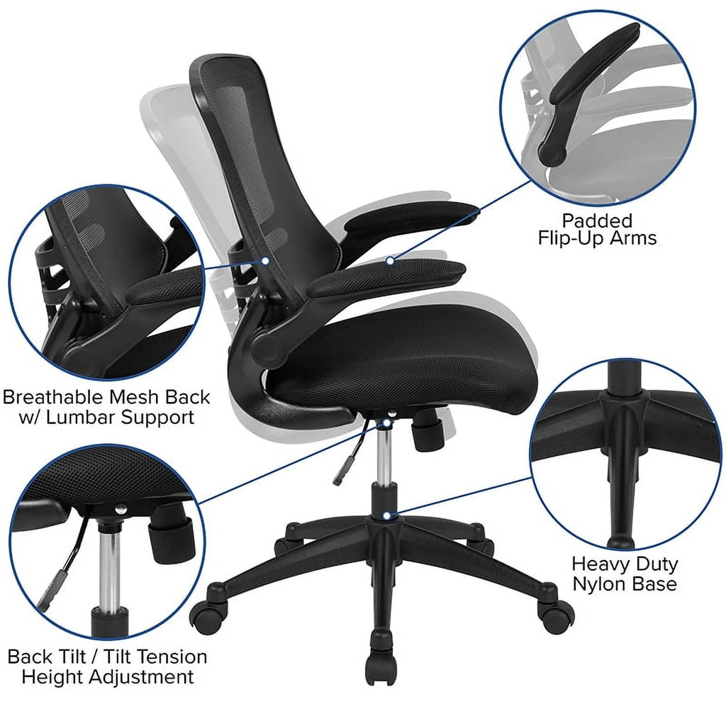 Electric Height Adjustable Standing Desk with Ergonomic Task Chair E3552