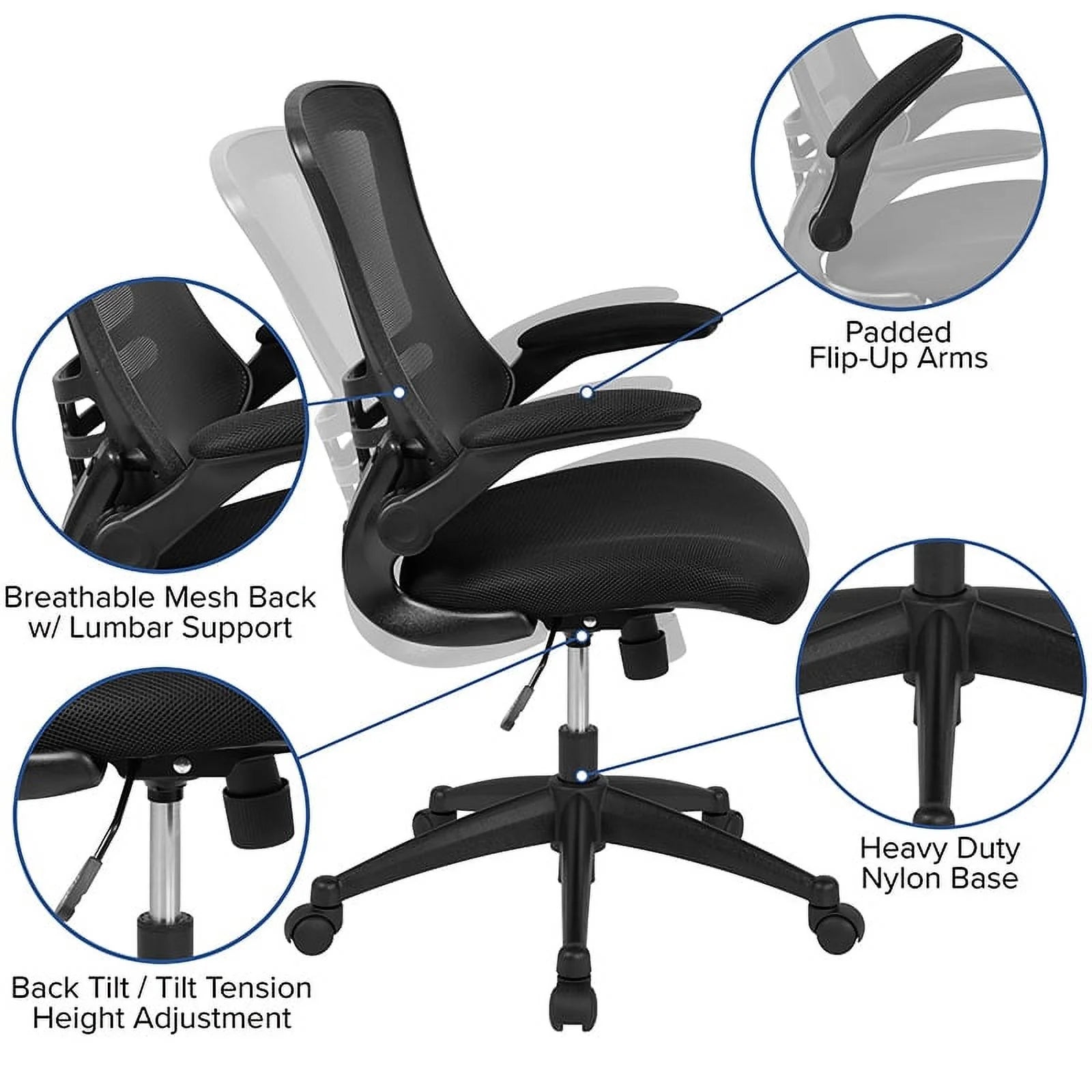 Electric Height Adjustable Standing Desk with Ergonomic Task Chair E3552