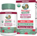 MaryRuth Organics Multivitamin for Women | Womens Multivitamin Gummy | Vegan | USDA Organic | Immune Support Gummy Vitamins | Hair and Skin Vitamins for Women | Vitamin D3 | Selenium | 60 Count