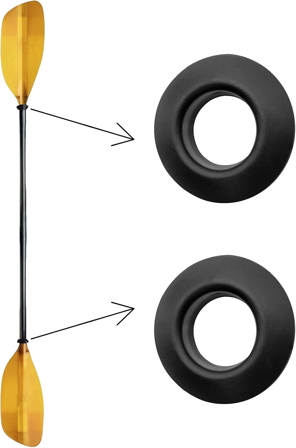 Kayak Paddle Drip Rings 6 Pack Universal Splash Guards W4624
